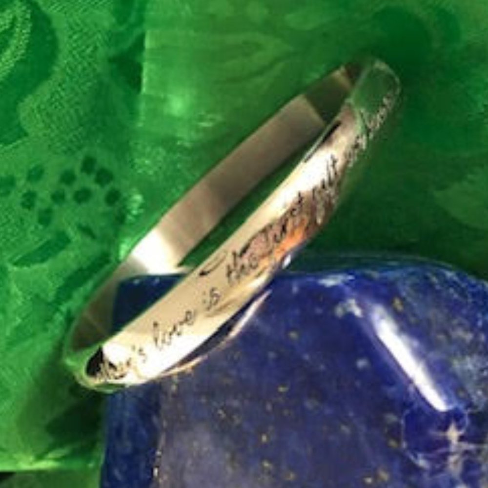 Engraved Stainless Steel engraved Bracelet
